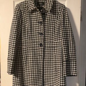 Black and white coat